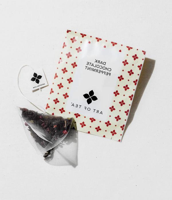 Dark Chocolate Peppermint Tea Sachets - Set of 2