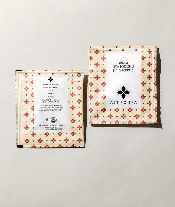 Dark Chocolate Peppermint Tea Sachets - Set of 2