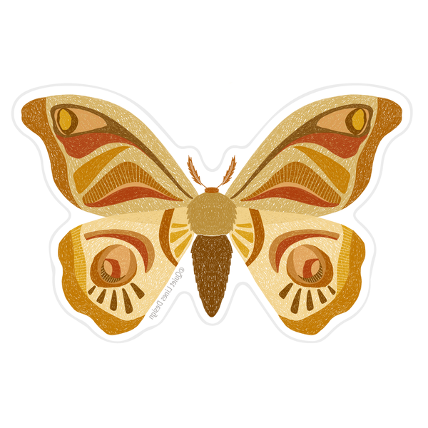 Autumn Moth Sticker