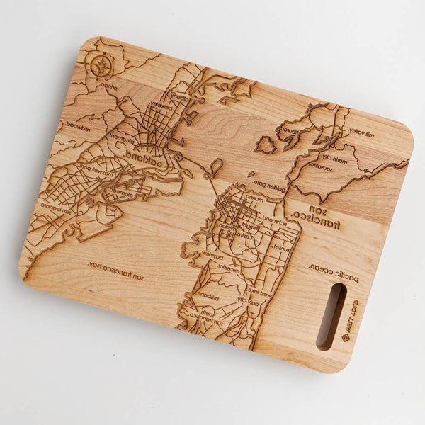 Map of San Francisco Cutting Board