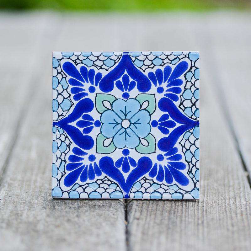 Laila Ceramic Tile Coaster Set Coasters & Trivets - Coasters & Trivets, The Santa Barbara Company - 1