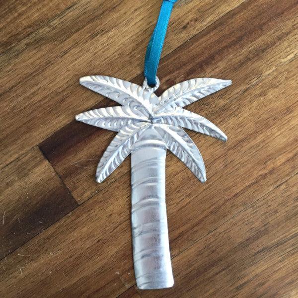 Palm Tree Tin Ornament Christmas/Holidays - Alessaro Designs, The Santa Barbara Company